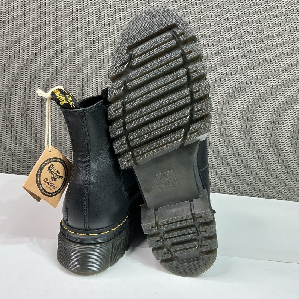 Dr Marten’s Audrick Nappa Leather Men's Size 14 Platform Chelsea Boots Black - Picture 8 of 9